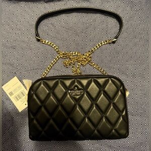 Kate Spade Mini Camera (KG425) Quilted Leather 7.65”Crossbody Bag-NWT